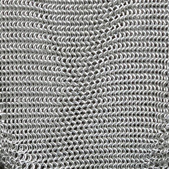 Antique Mesh Purse – Hinged Frame, Engraved Design Likely German Silver Unmarked - Picture 4 of 13